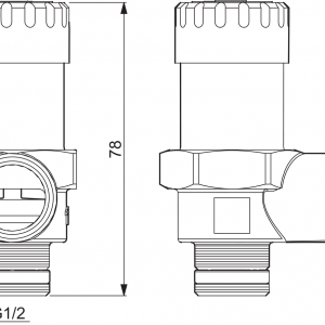 Alternative view of VAROVENTTIILI 1/2X10 BAR