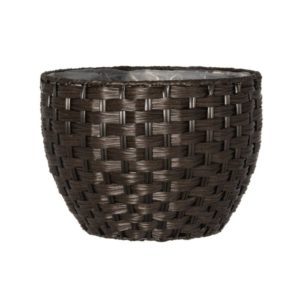 ISTUTUSKORI CHOCOLATE 23X23X17CM PYÖREÄ