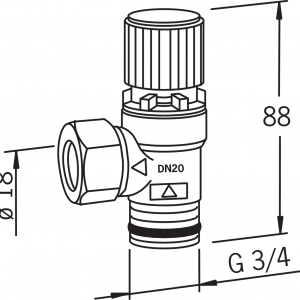 Alternative view of VAROVENTTIILI 3/4X1,5 BAR