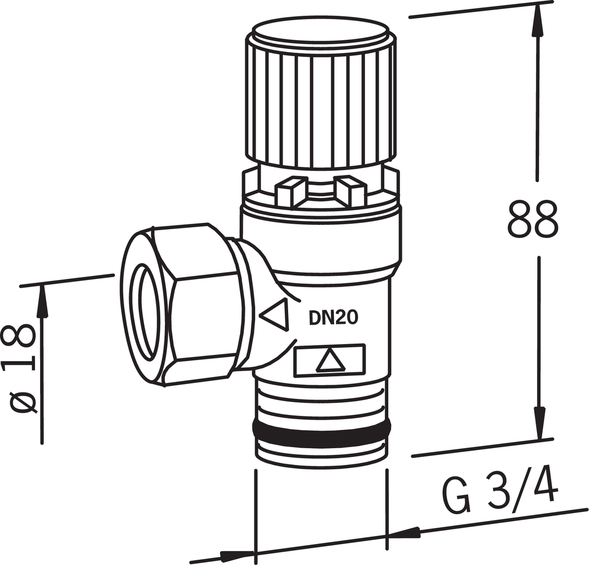 VAROVENTTIILI 3/4X1,5 BAR - Image 2