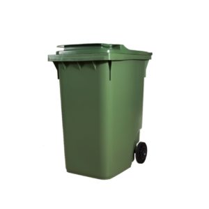 JÄTEASTIA 360L VIHREÄ PYÖRILLÄ