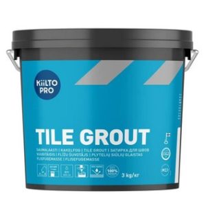 KIILTO PRO TILE SAUMALAASTI 46 HOPEANHARMAA 3KG