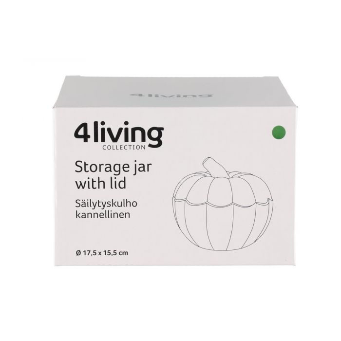 SÄILYTYSKULHO KURPITSA VIHREÄ 17,5CM - Image 3