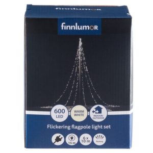 Alternative view of LIPPUTANKOVALO VILKKUVA 600LED FINNLUMOR