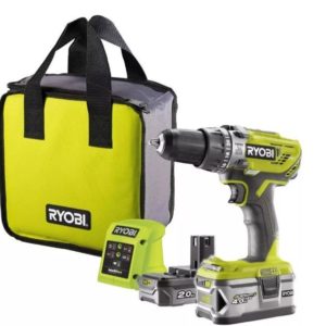 AKKUPORAKONE RYOBI R18PD3-242S 1X2,0AH 1X4,0AH