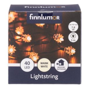 Alternative view of RETRO LED-VALOSARJA 40LED LÄMMIN VALKOIN