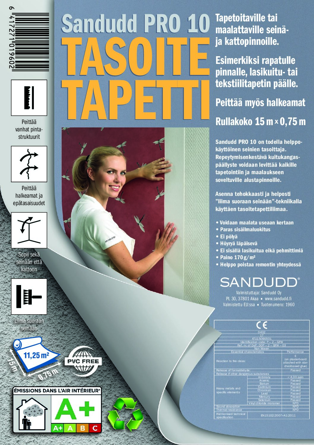 TASOITETAPETTI PRO10 15X0,75M 11,52M2 - Image 2