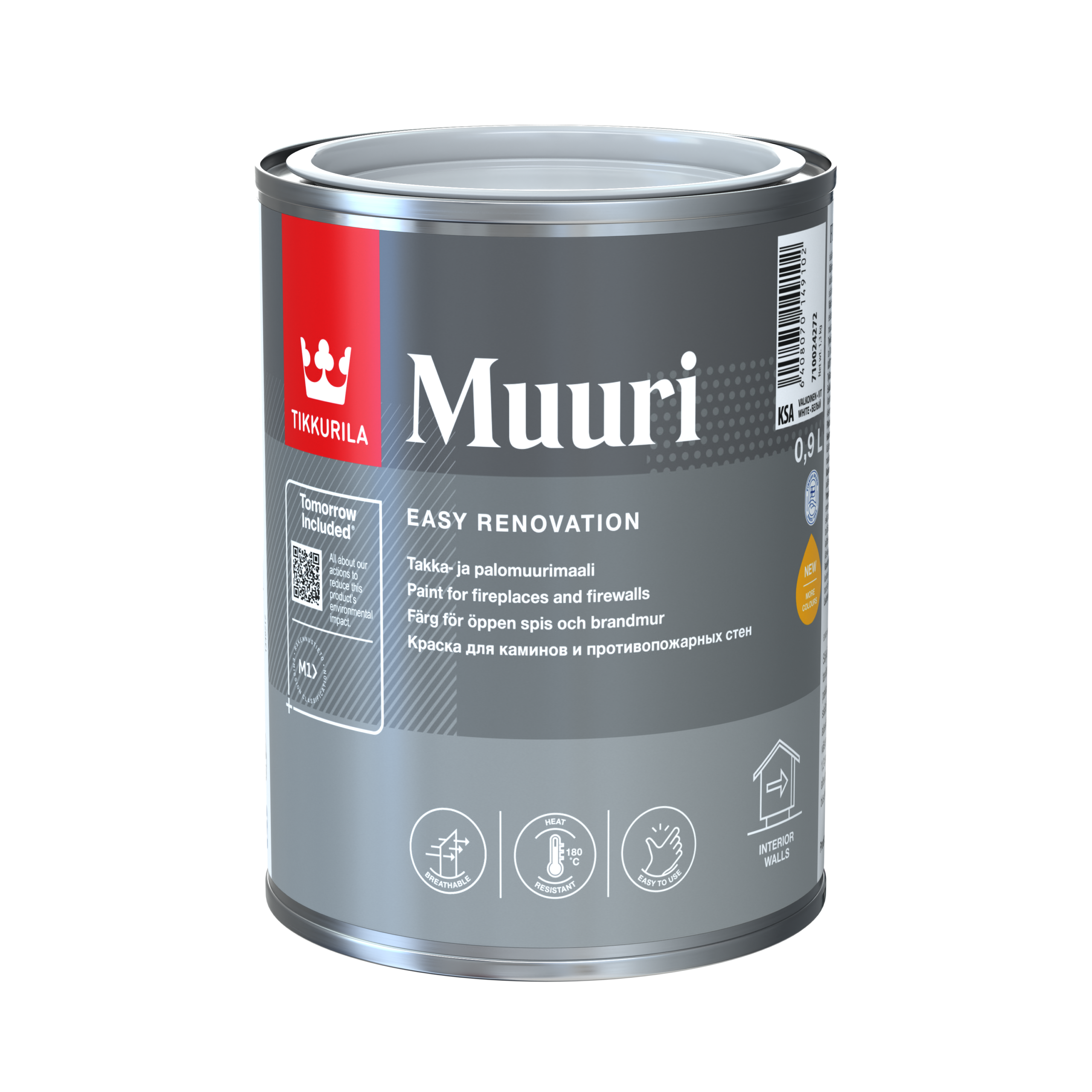 MUURI TAKKA- JA PALOMUURIMAALI 0,9L