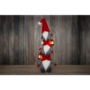 TONTTUTORNI LED-VALOILLA 91CM PUNAINEN