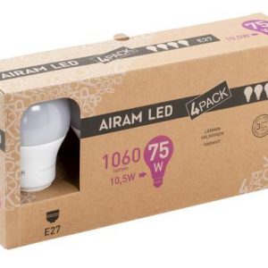 AIRAM LED 4PACK E27 1060LM